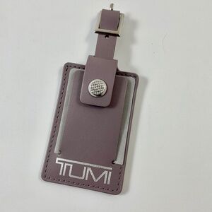 Tumi Luggage ID Hang Tag Briefcase Duffle Tag Travel Leather BRAND NEW